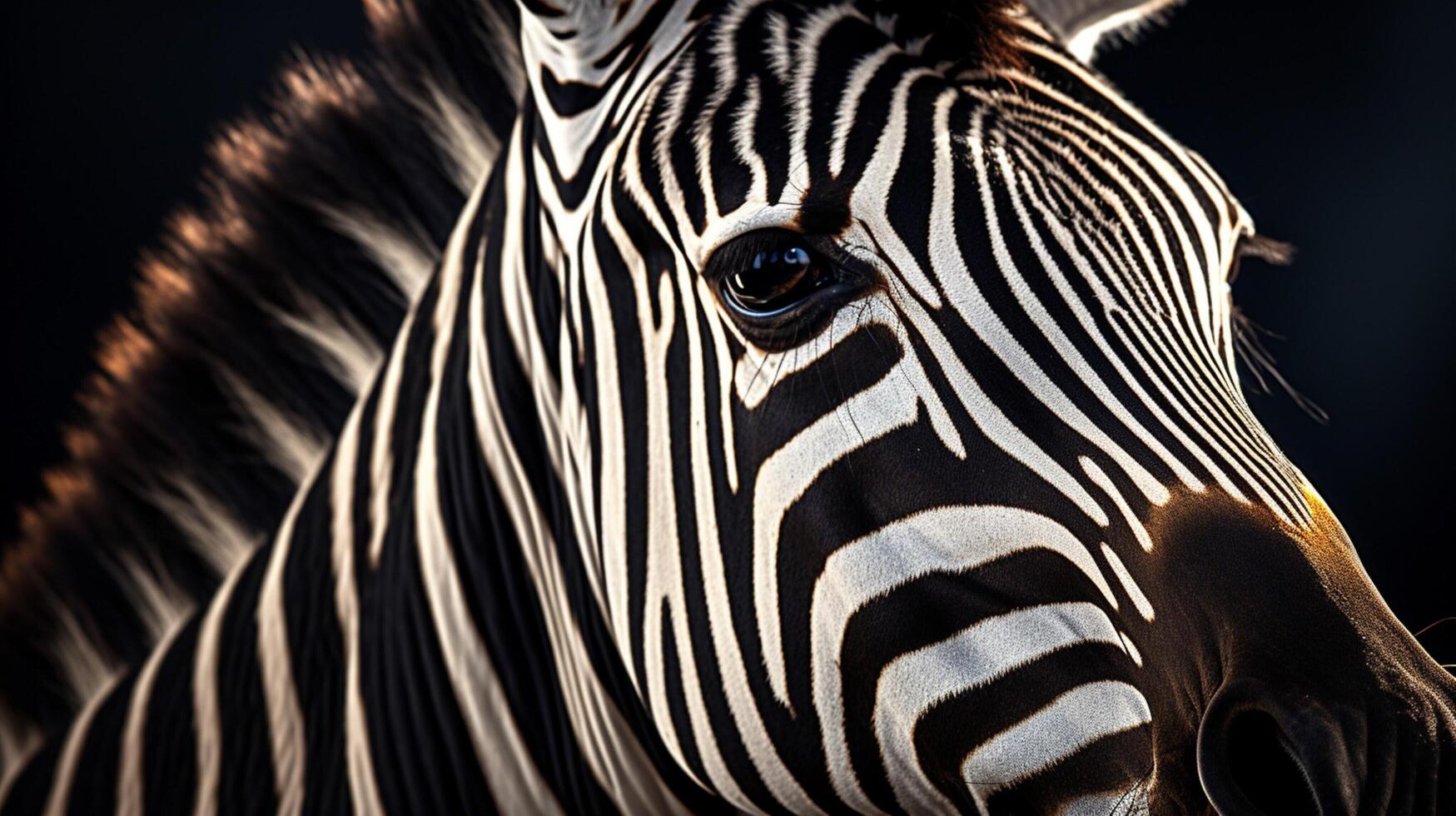 ai gegenereerd zebra hoog kwaliteit beeld foto