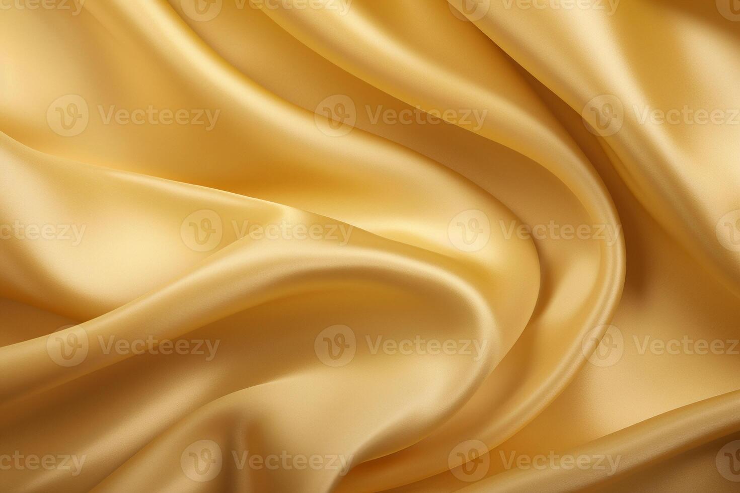 ai gegenereerd structuur van goud zijde kleding stof achtergrond, dichtbij omhoog visie. ai gegenereerd. foto