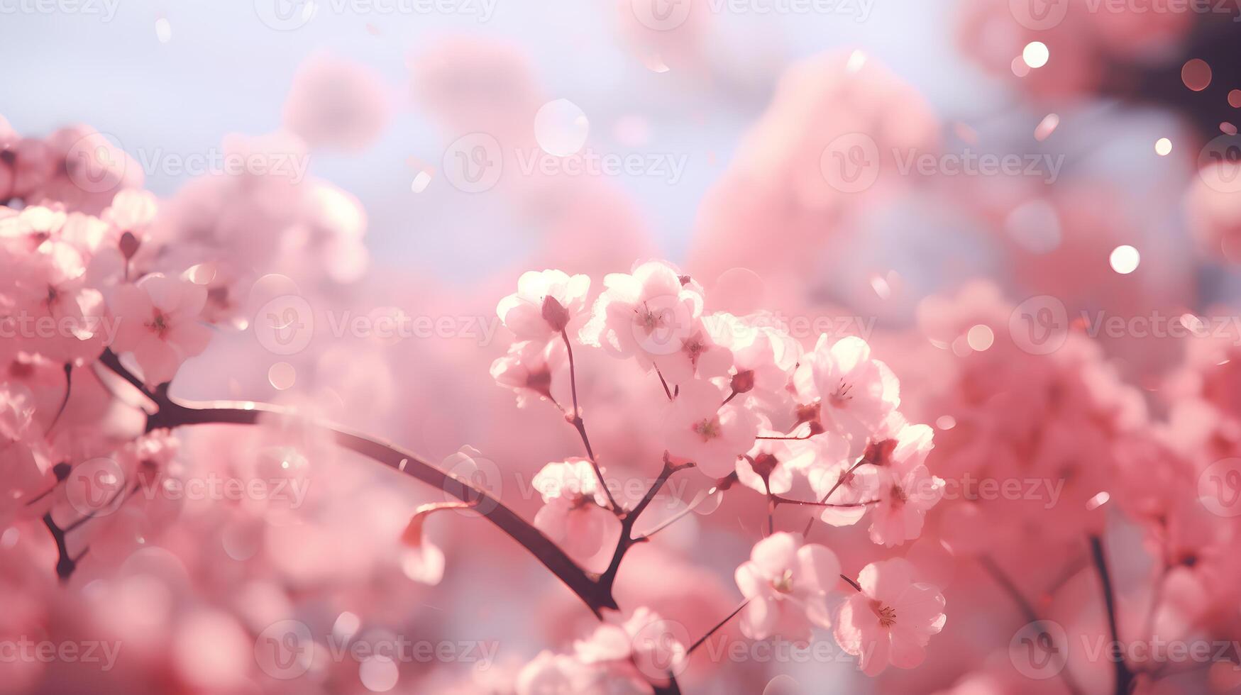 ai gegenereerd achtergrond met bloemen ideaal voor voorjaar of grafisch kleurrijk ruimte naar plaats teksten foto
