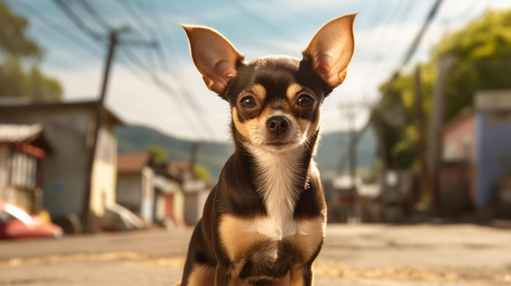 ai gegenereerd chihuahua hoog kwaliteit beeld foto