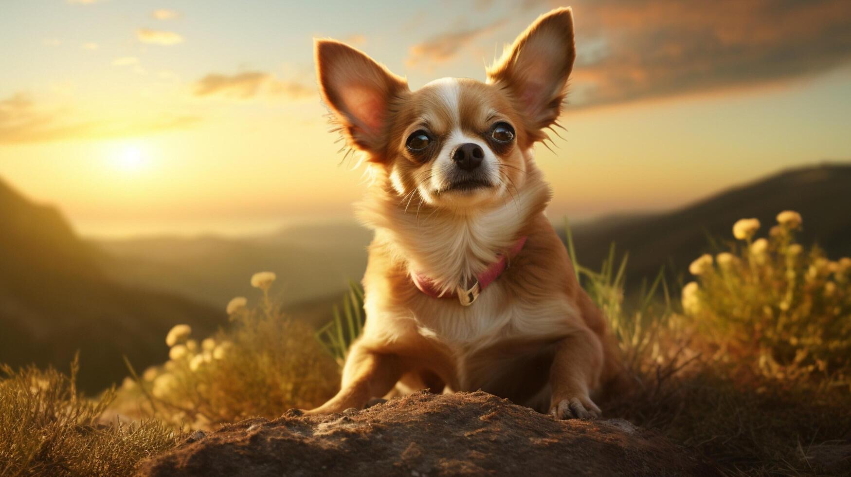 ai gegenereerd chihuahua hoog kwaliteit beeld foto