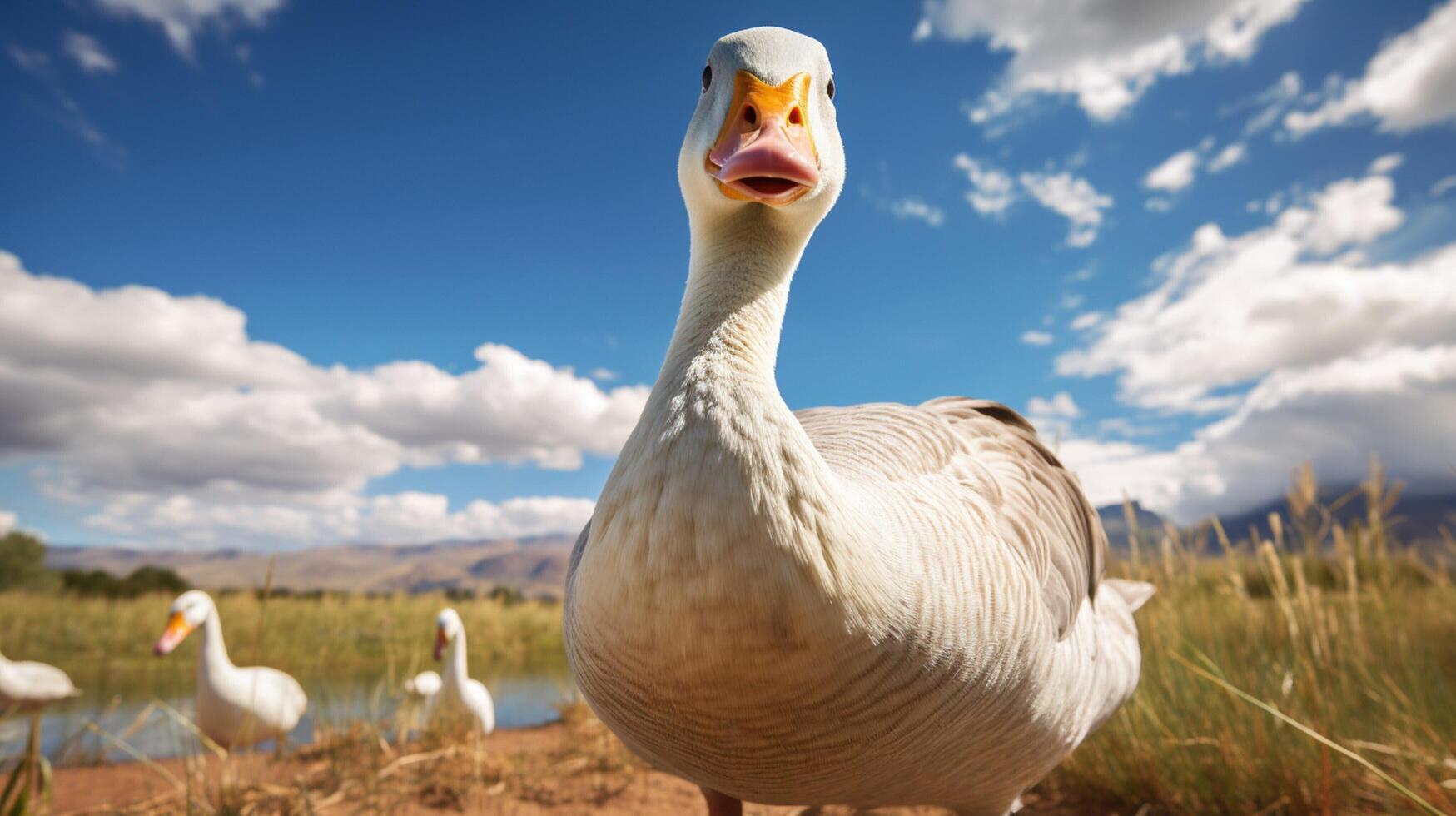 ai gegenereerd gans hoog kwaliteit beeld foto