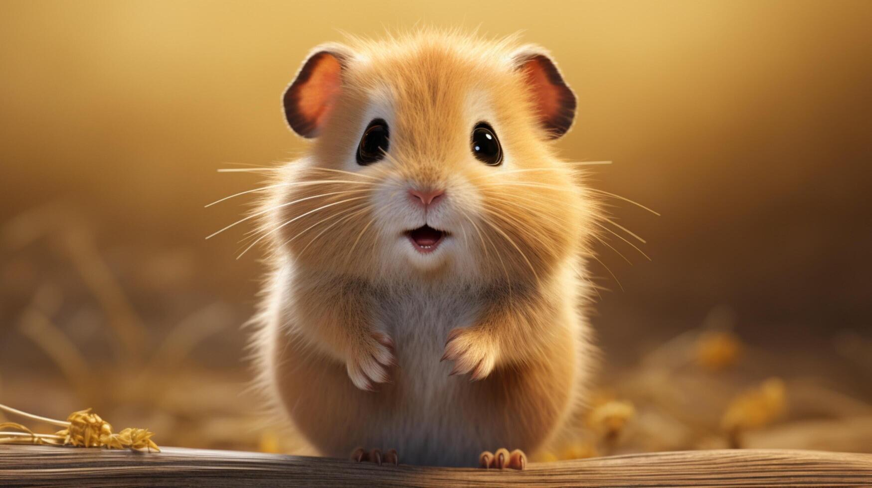 ai gegenereerd hamster hoog kwaliteit beeld foto