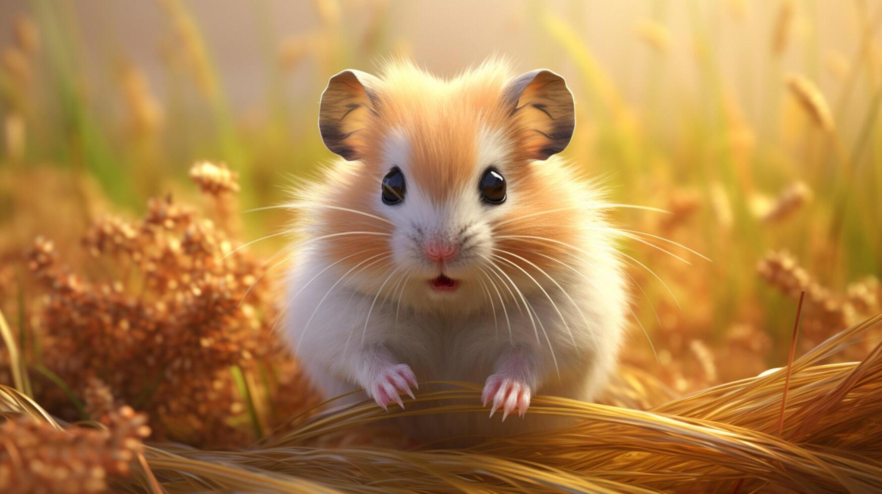 ai gegenereerd hamster hoog kwaliteit beeld foto