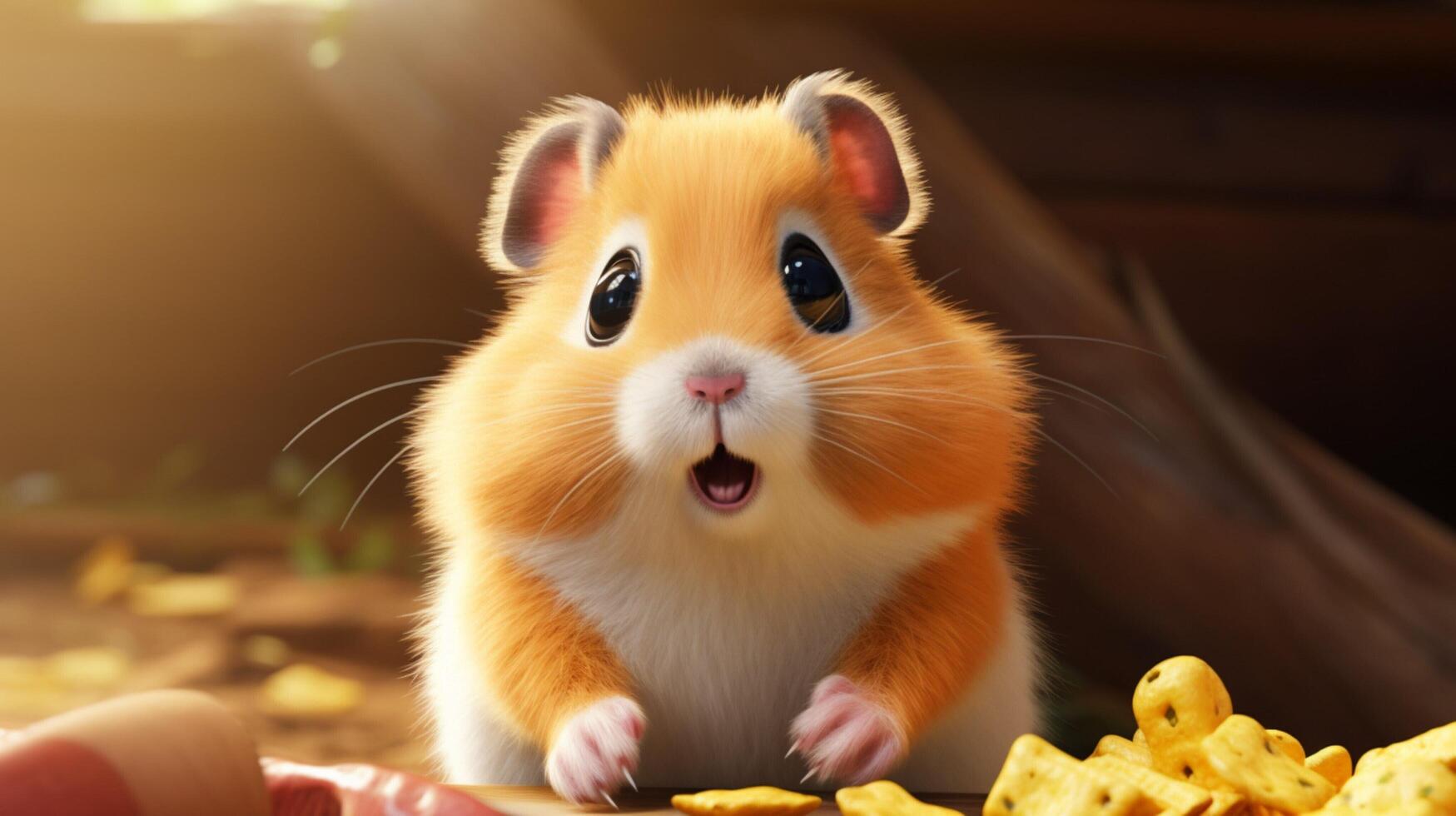 ai gegenereerd hamster hoog kwaliteit beeld foto