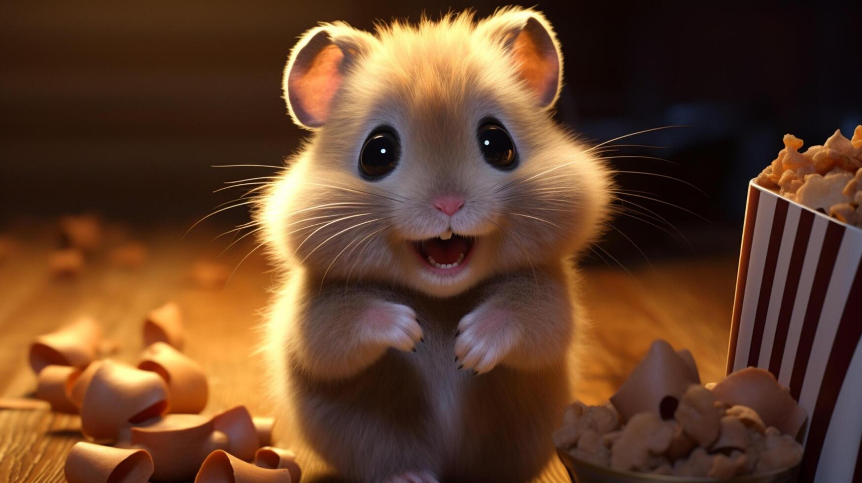 ai gegenereerd hamster hoog kwaliteit beeld foto