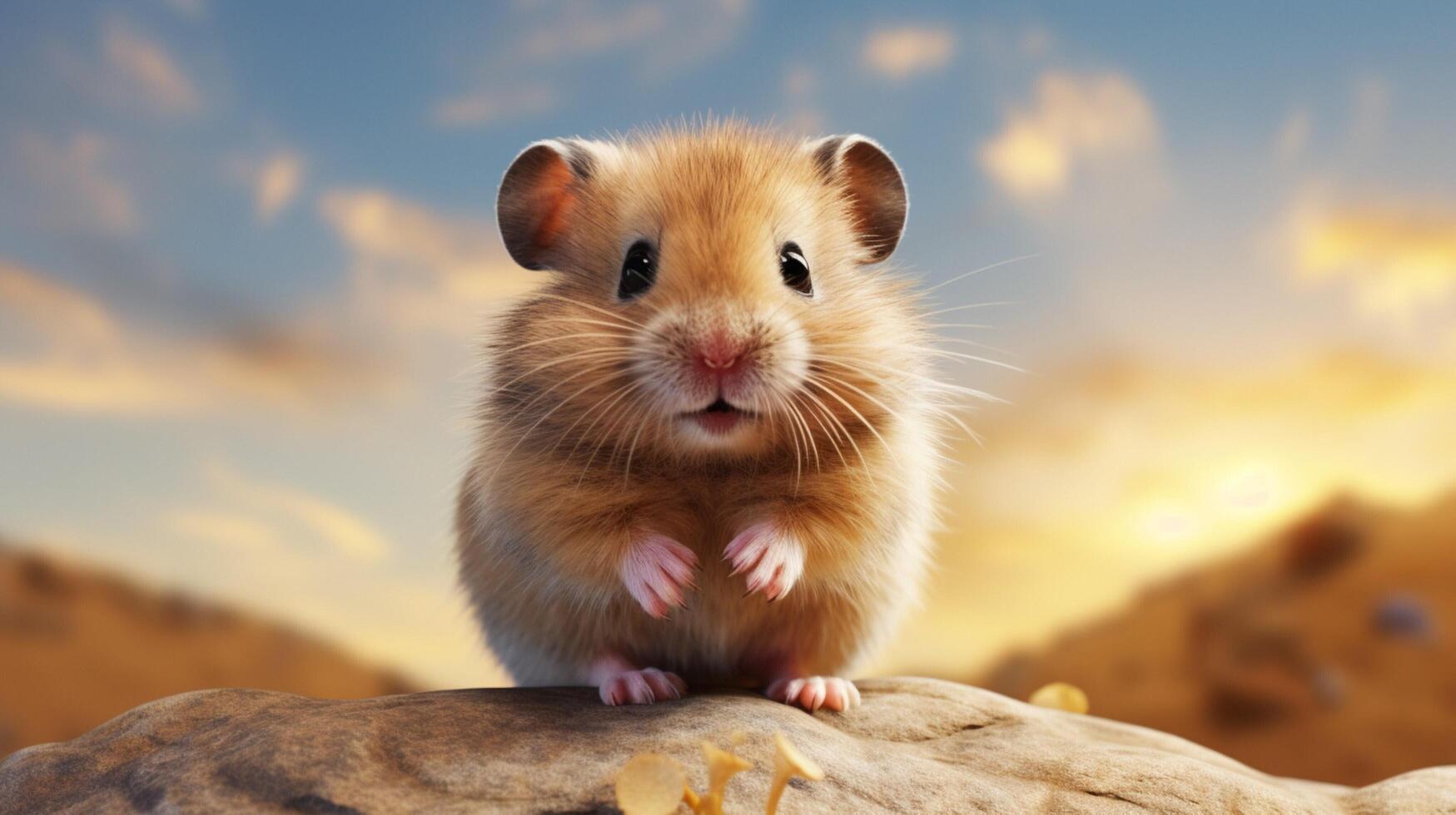 ai gegenereerd hamster hoog kwaliteit beeld foto