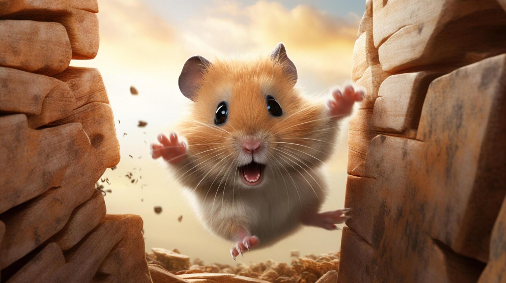 ai gegenereerd hamster hoog kwaliteit beeld foto