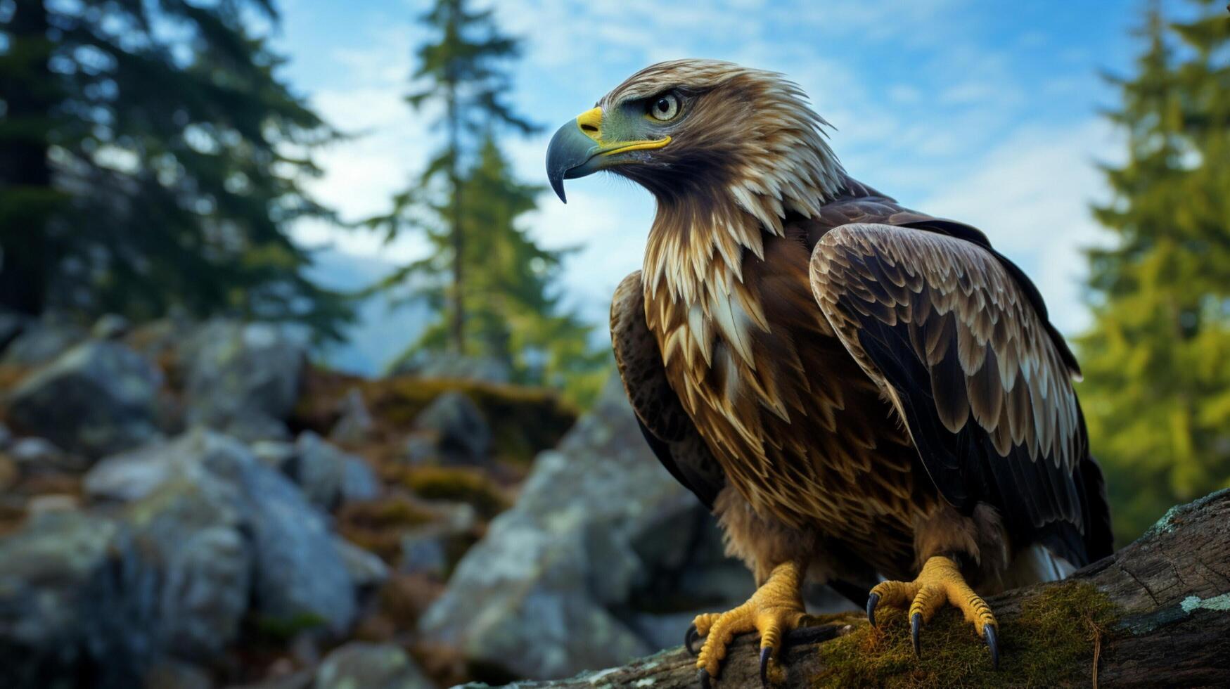 ai gegenereerd havik hoog kwaliteit beeld foto