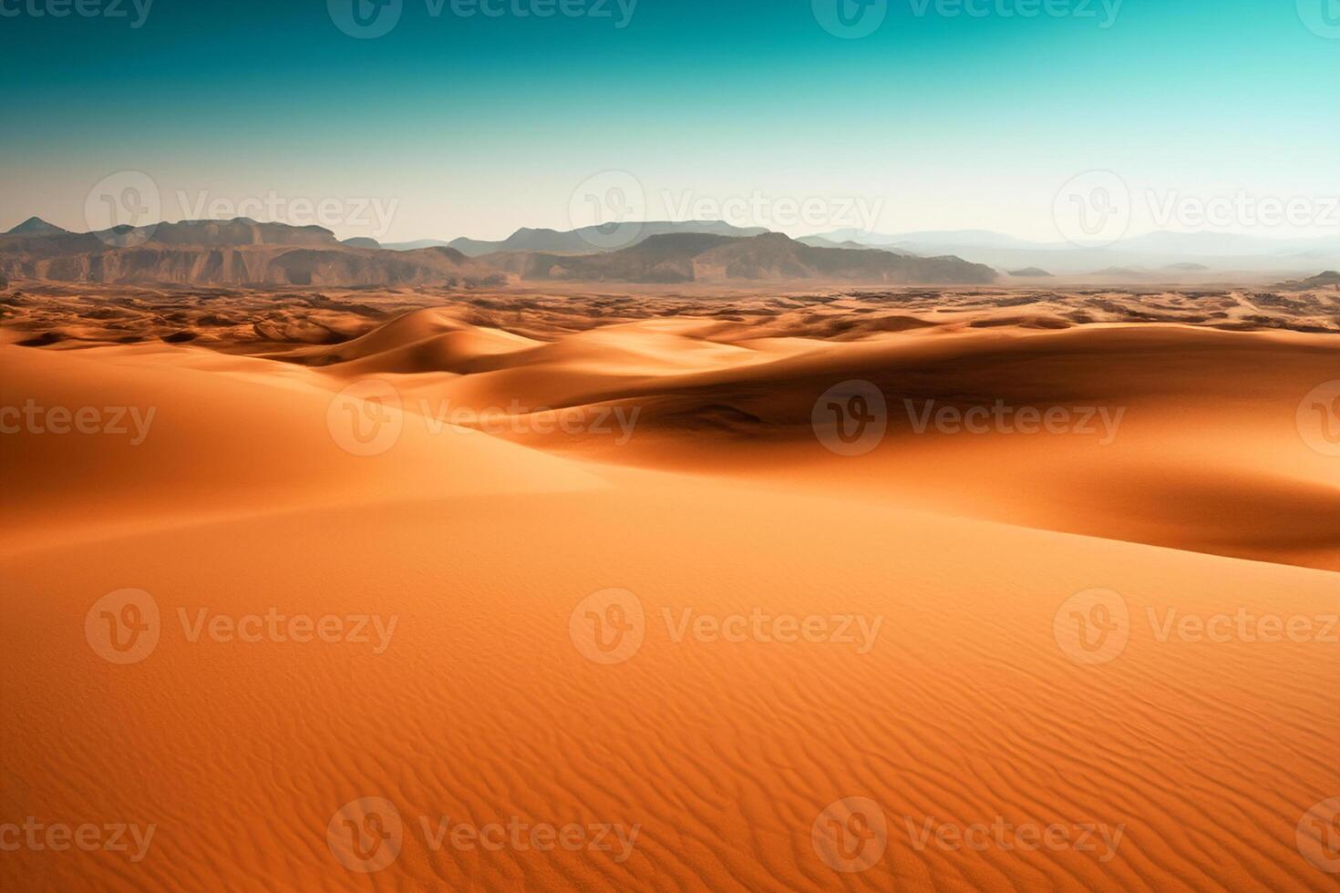 ai gegenereerd woestijn landschap achtergrond foto