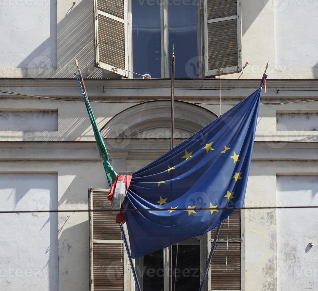 vlag van de europese unie eu foto