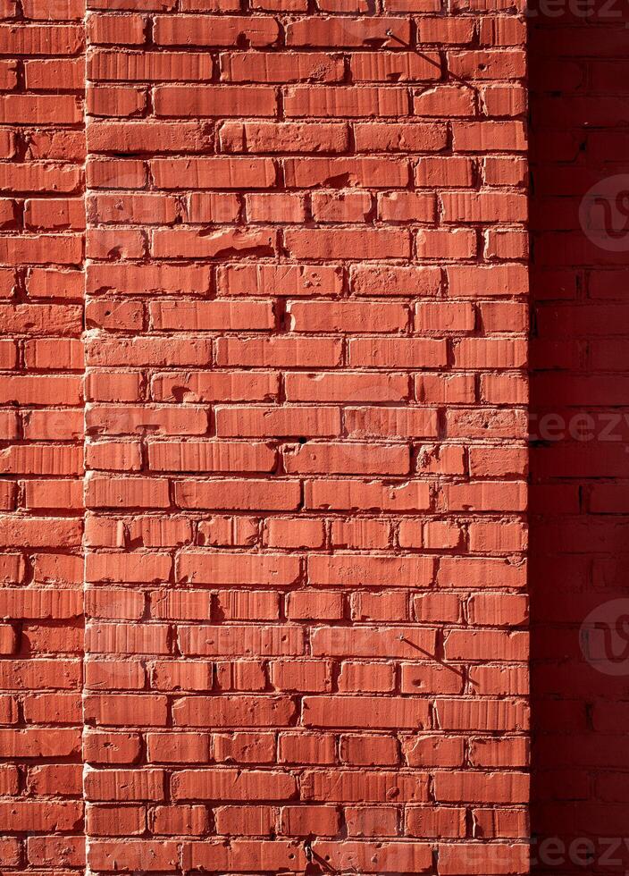 rode bakstenen muur textuur foto