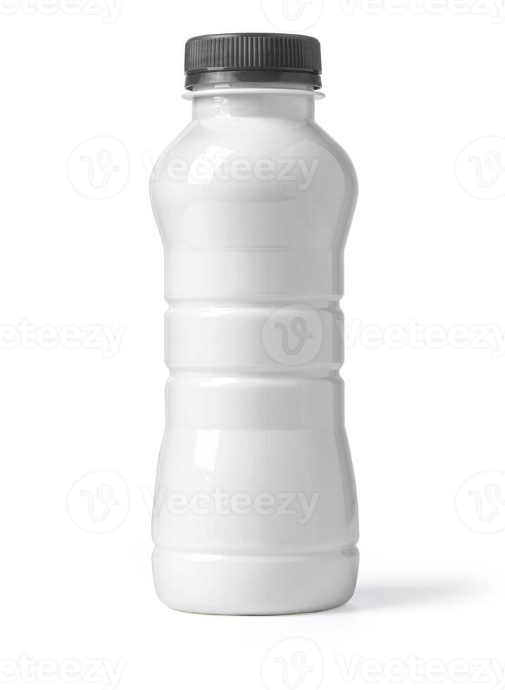 witte plastic fles foto