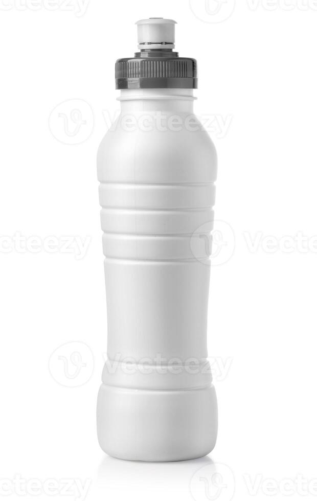 witte plastic fles foto