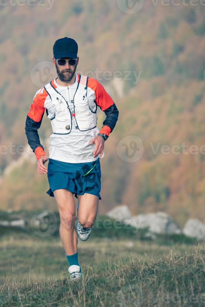 ultra tail runner tijdens een trainingsprestatie foto