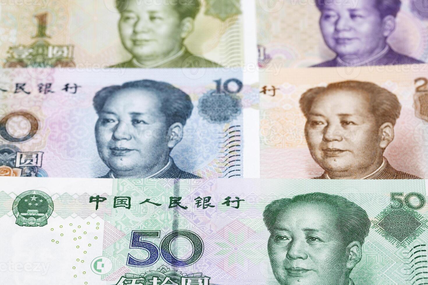 Chinese yuan een bedrijf achtergrond foto