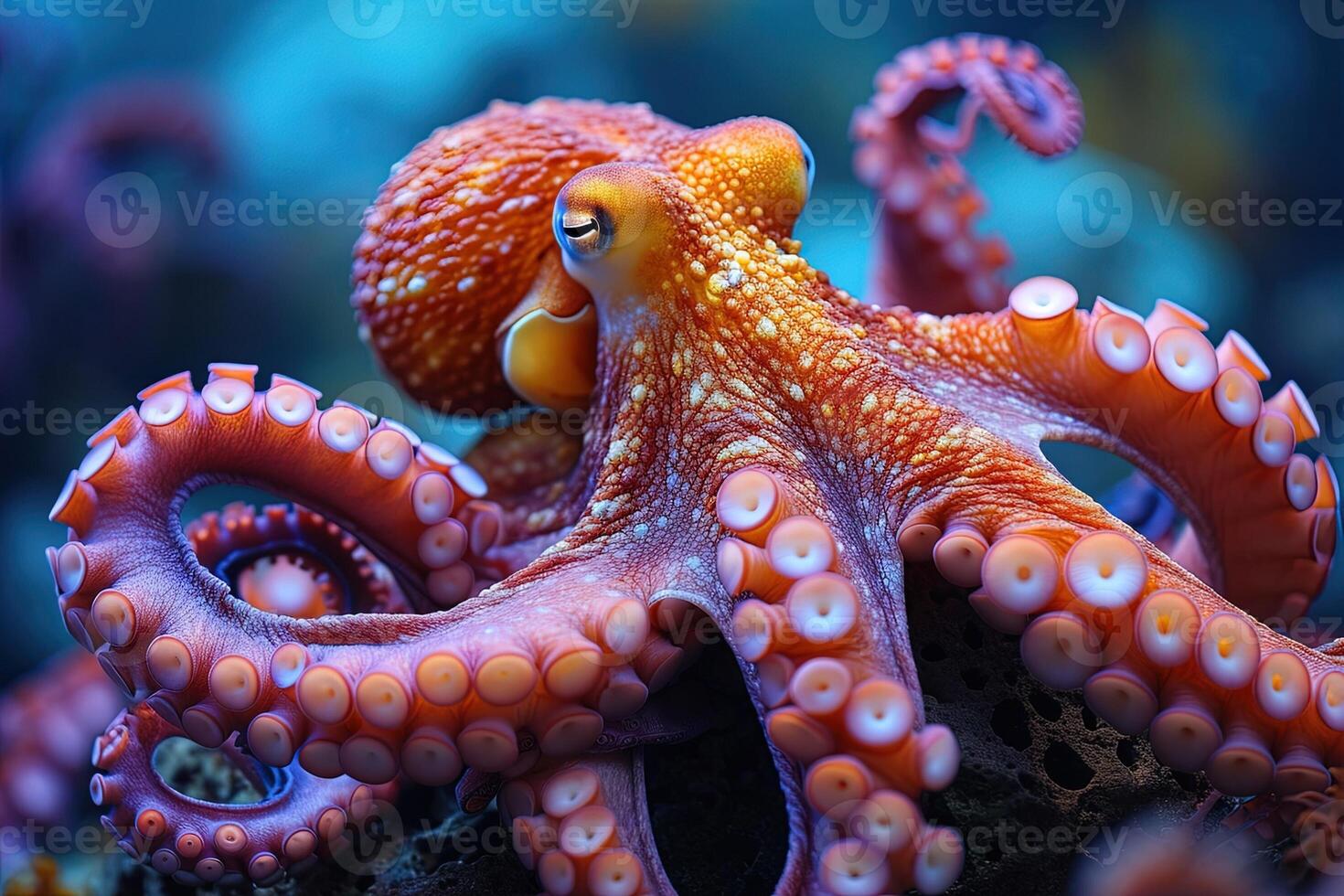 ai gegenereerd experiment Octopus boerderij experimenteel dier gebruik foto