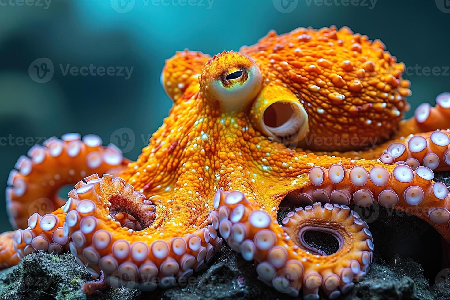 ai gegenereerd experiment Octopus boerderij experimenteel dier gebruik foto