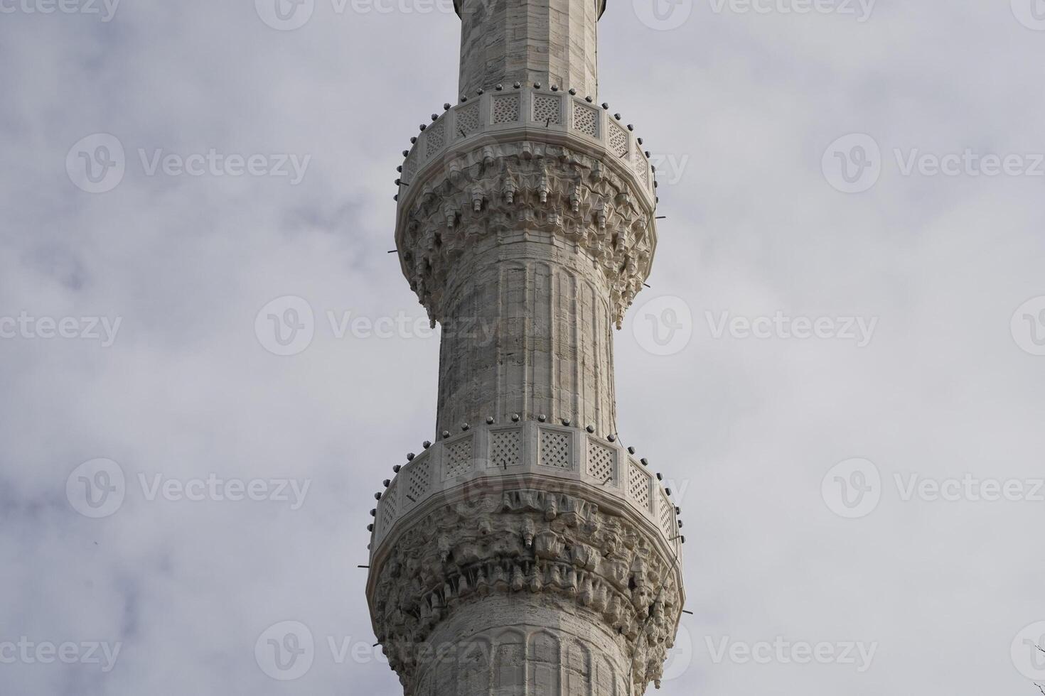 sultanahmet blauw moskee in Istanbul, kalkoen - de minaretten toren foto