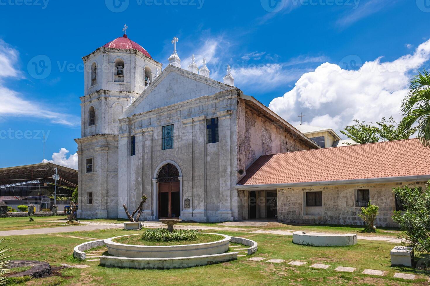 vlekkeloos opvatting kerk in oslob dorp, cebu eiland, Filippijnen foto