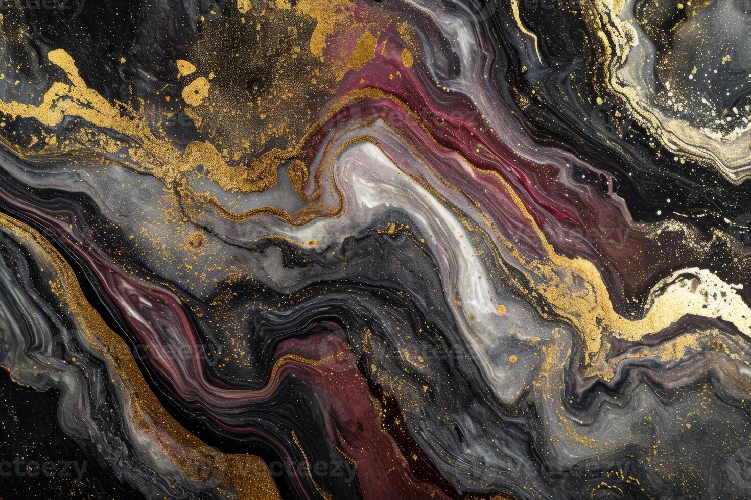 ai gegenereerd verbijsterend gouden luxe abstract ontwerp foto