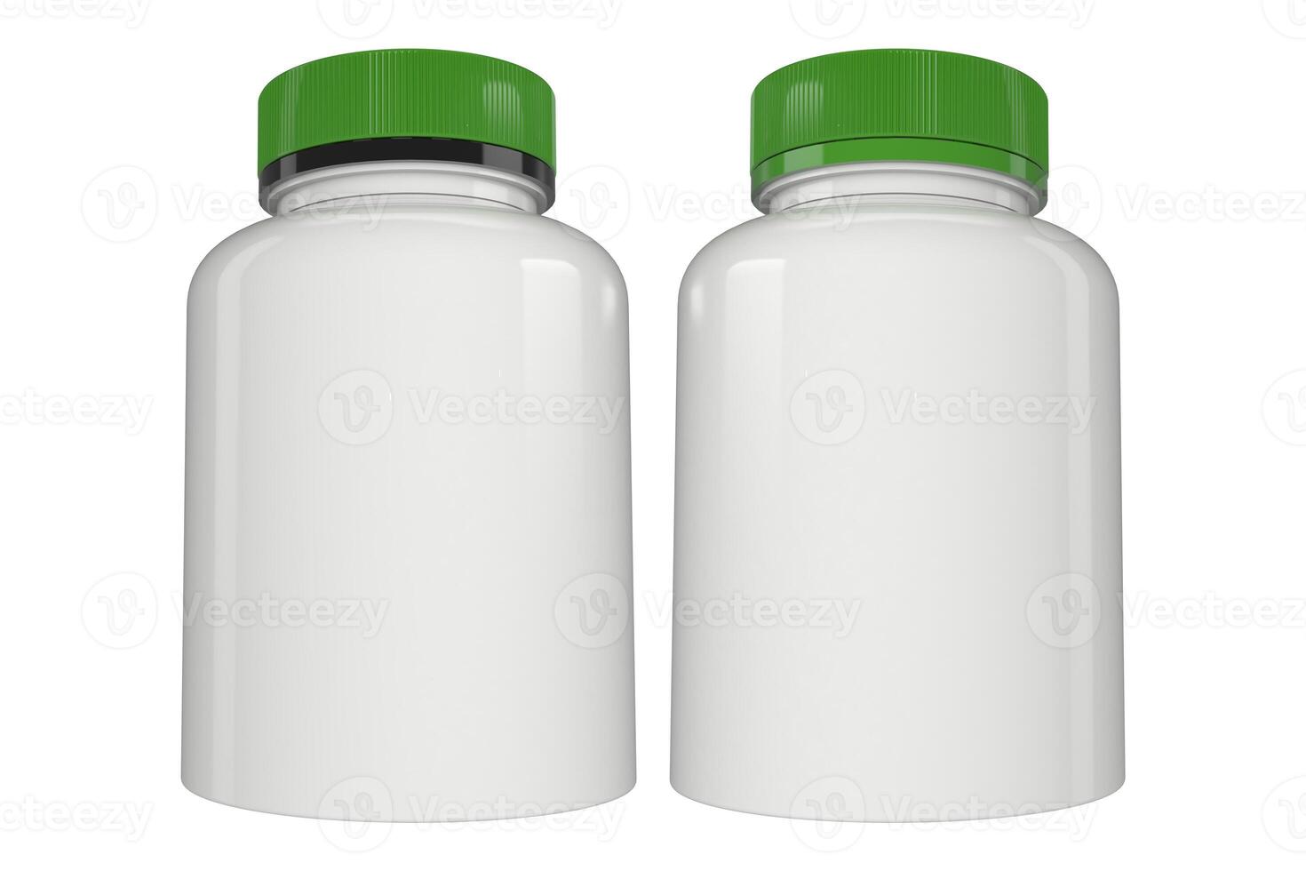 3d illustratie, supplement fles mock-up - pillen fles mockup foto