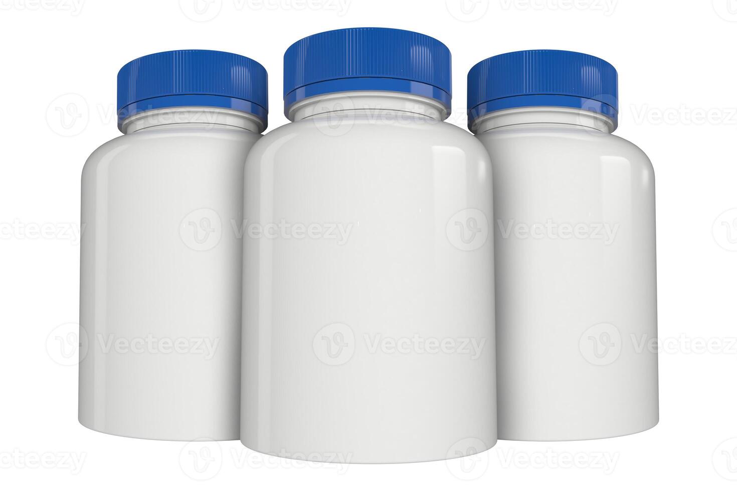 3d illustratie, supplement fles mock-up - pillen fles mockup foto