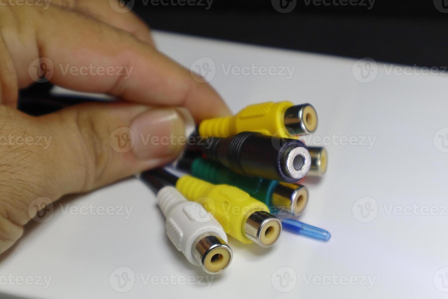 TV audio video kabel connector foto