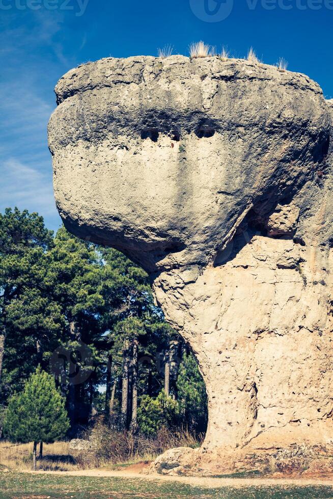 de ciudad encantada betoverd stad geologisch plaats in Cuenca Spanje foto