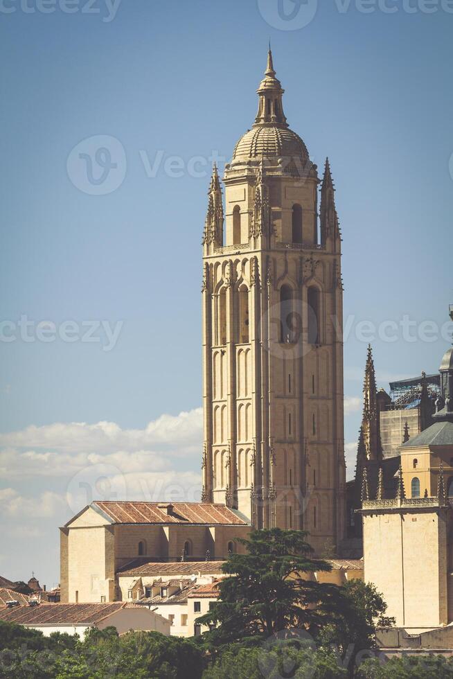 Segovia kathedraal is een Romeins Katholiek religieus kerk in segovia, Spanje foto