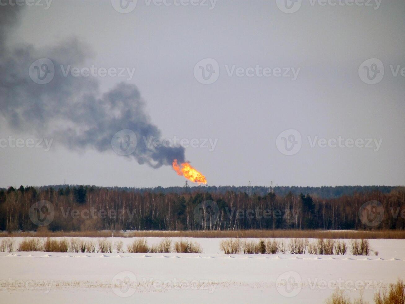 brandend gas- gloed foto