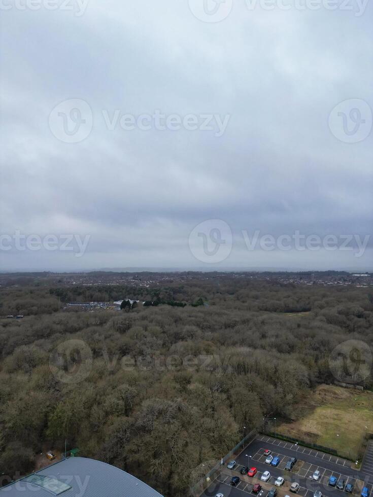 hoog hoek visie van corby stad van Northamptonshire Engeland Verenigde koninkrijk. november 1e, 2023 foto