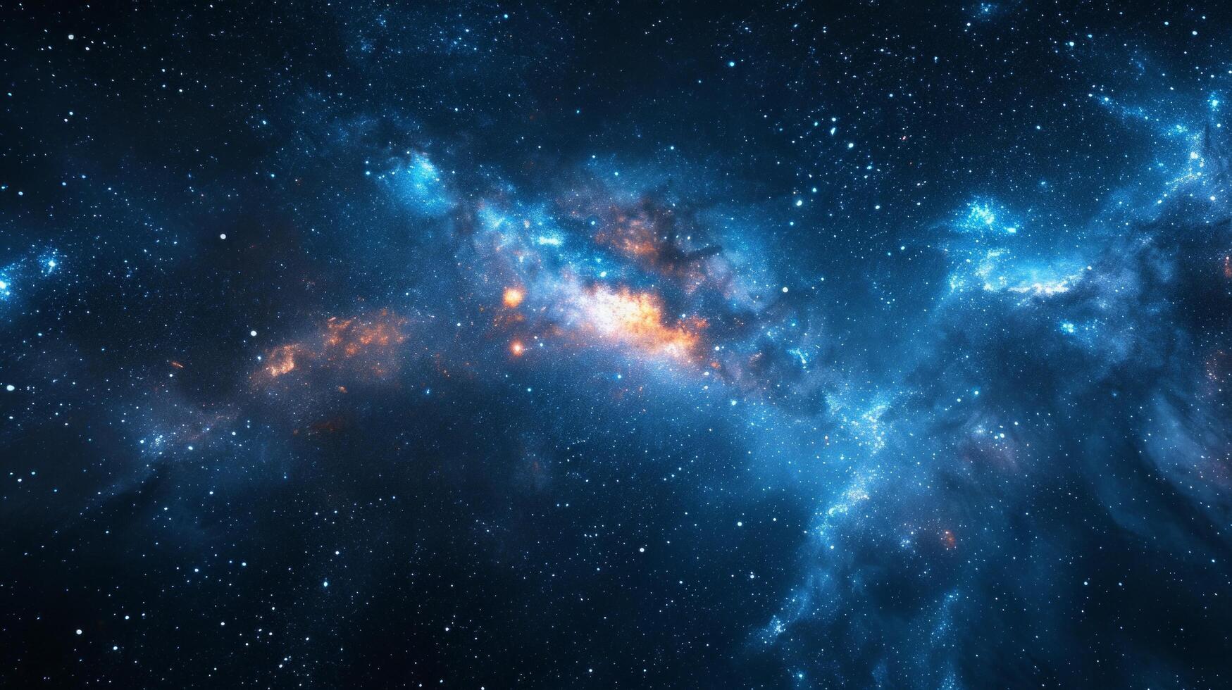 ai gegenereerd dun sterren en sterrenbeelden twinkelen in de uitgestrektheid van ruimte foto