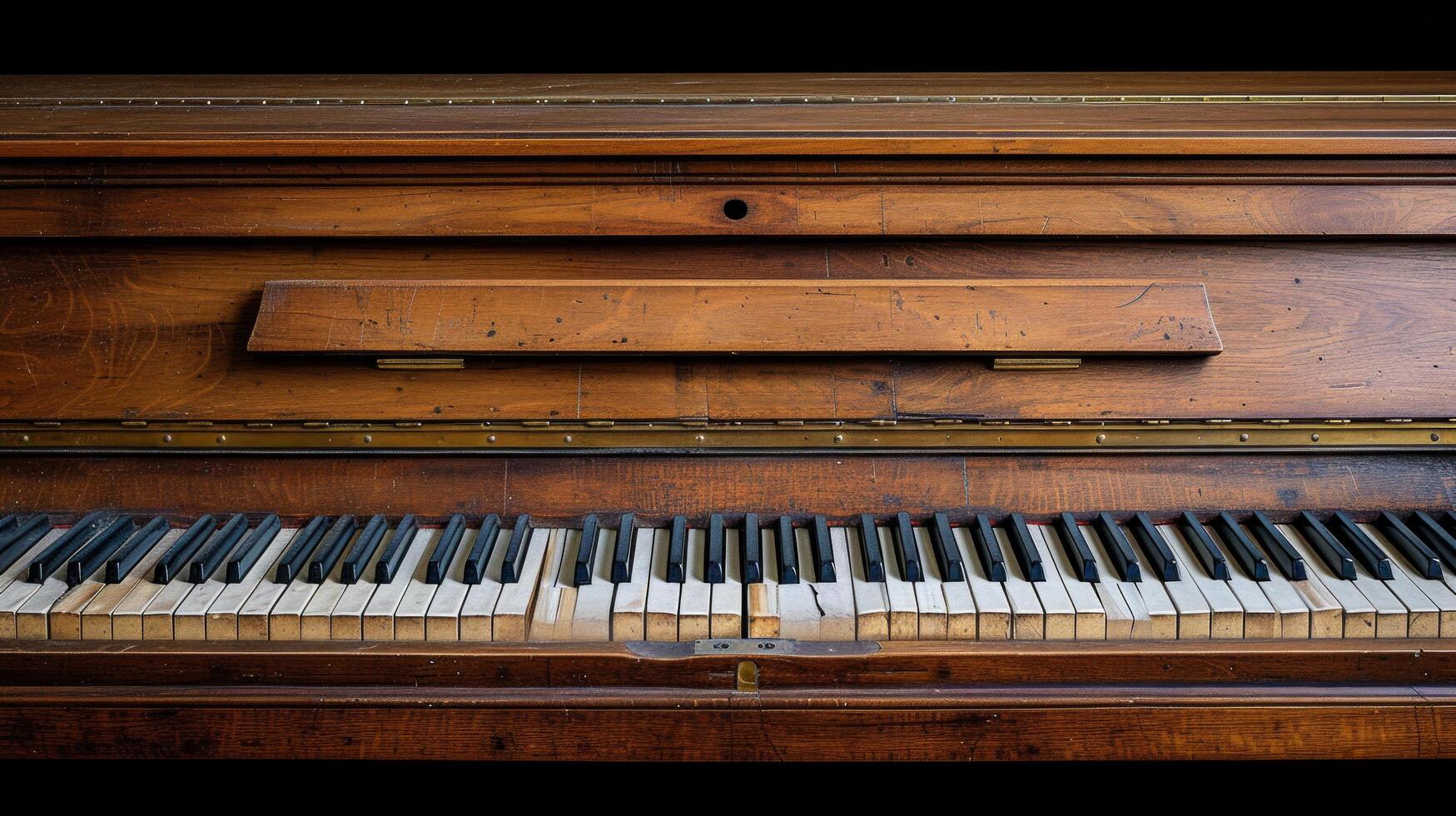 ai gegenereerd schoon en sereen beeld van een piano, overbrengen een humeur van zelfreflectie en emotioneel diepte foto