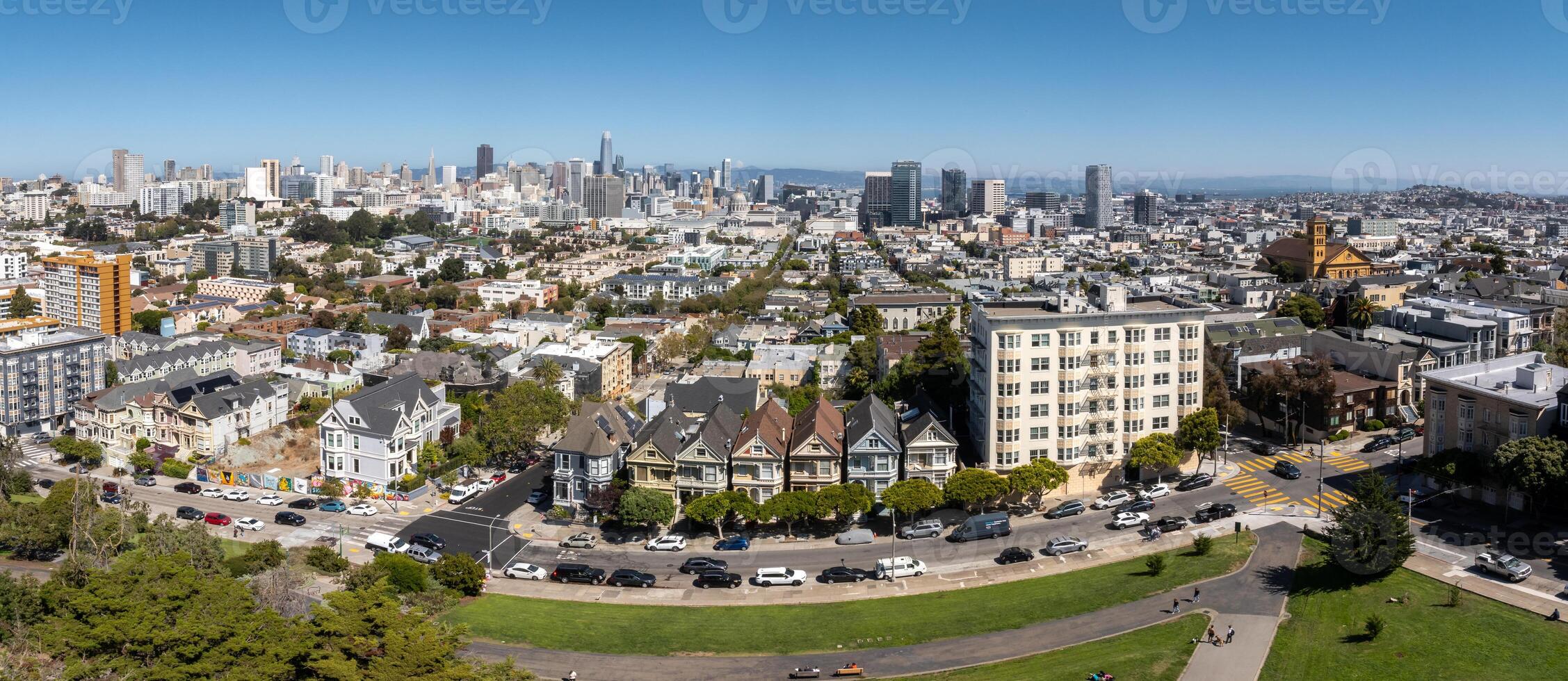 de geschilderd Dames van san francisco, Californië, Verenigde Staten van Amerika. foto