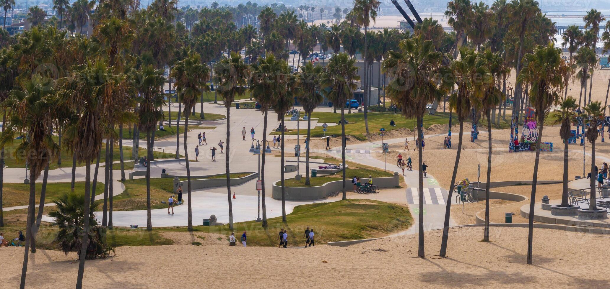 Venetië strand los angeles Californië la zomer blauw antenne visie. foto