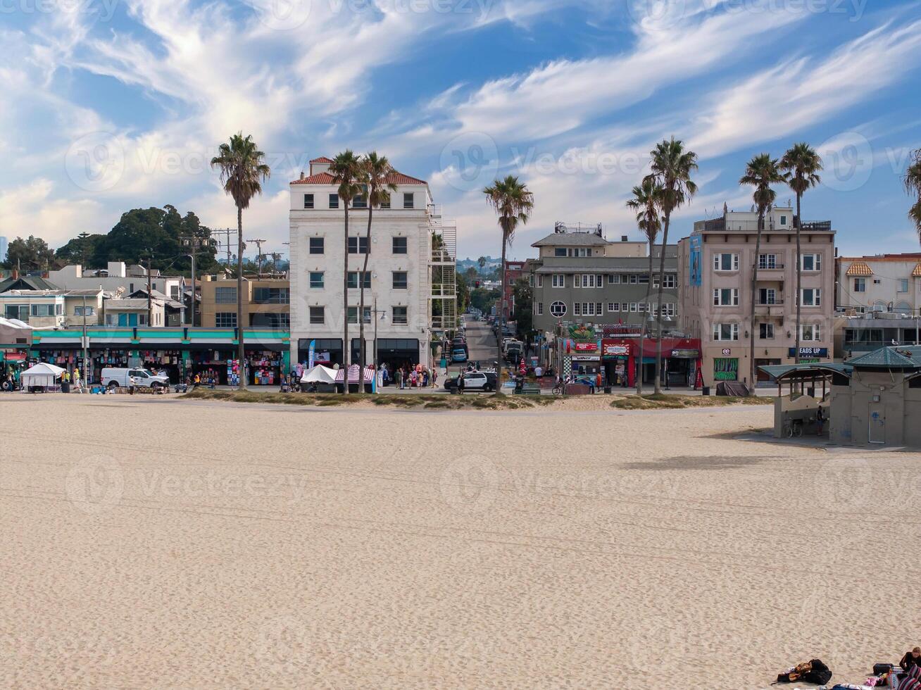 Venetië strand los angeles Californië la zomer blauw antenne visie. foto