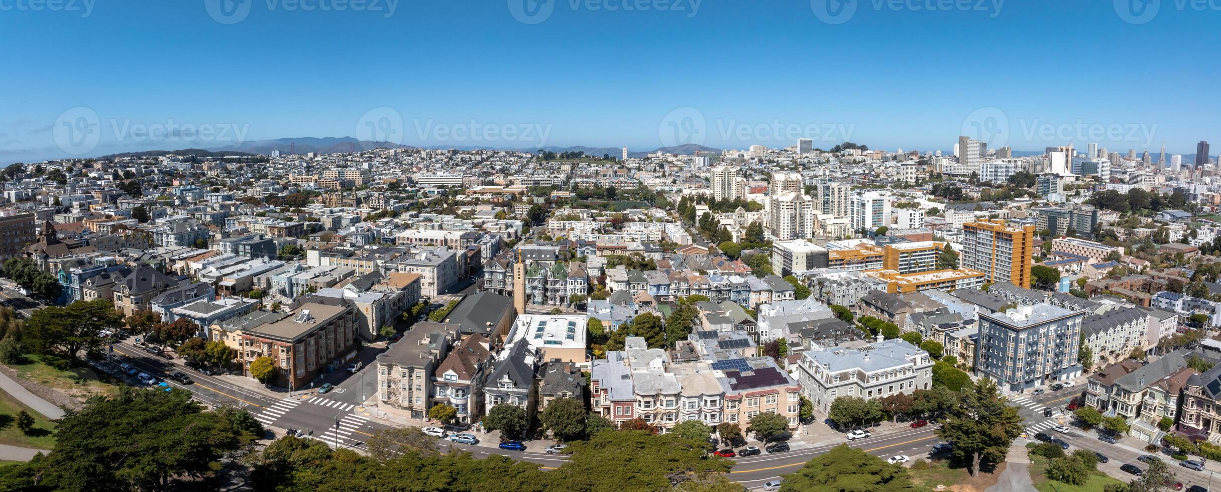 san francisco. beeld van san francisco horizon. antenne visie van de horizon van san francisco, Californië, Verenigde staten. foto