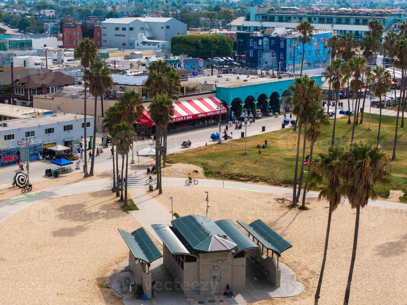 Venetië strand los angeles Californië la zomer blauw antenne visie. foto