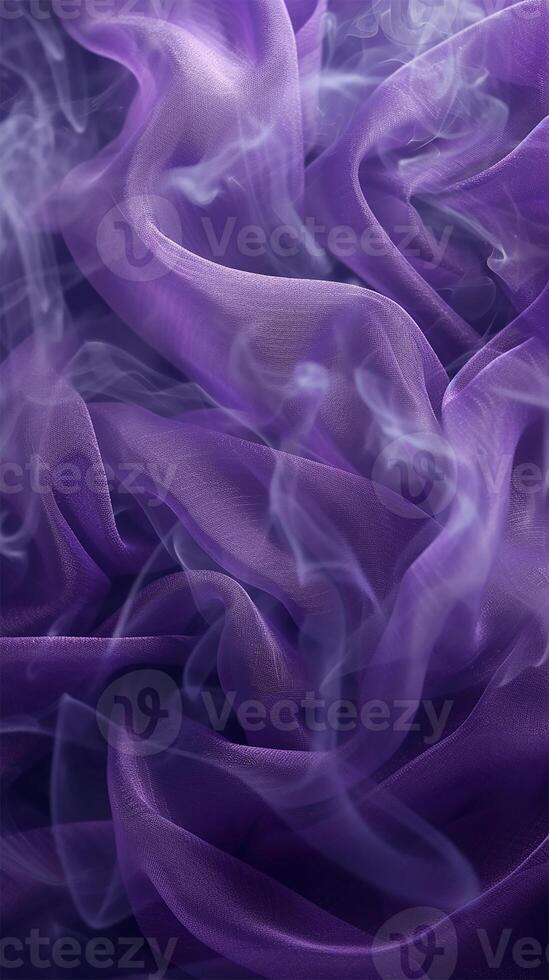 ai gegenereerd Purper nevel luchtig kleding stof en rook elegantie foto