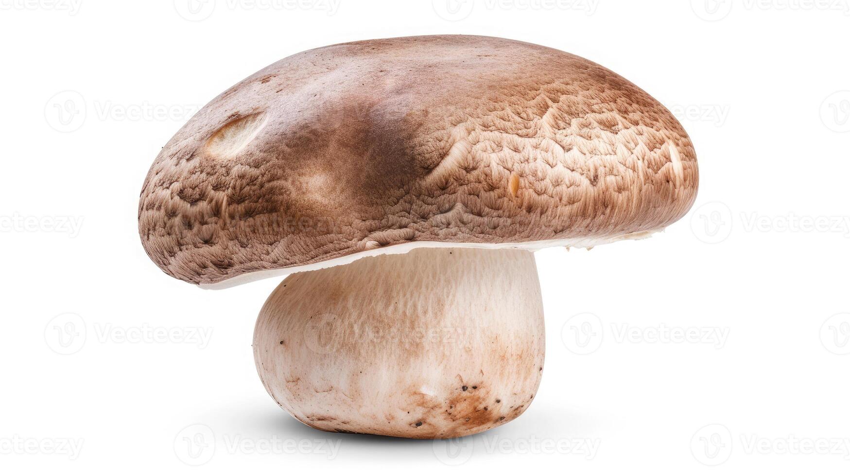 ai gegenereerd champignon, paddestoel, geïsoleerd Aan wit achtergrond, knipsel pad, vol diepte van veld- foto