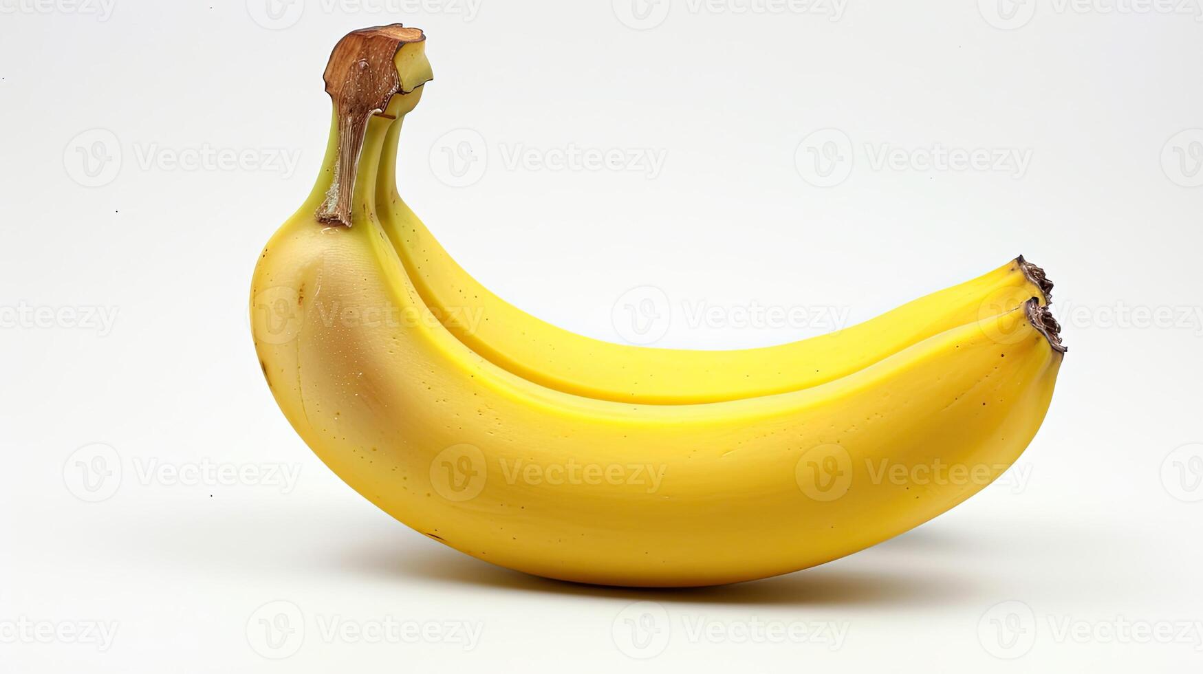ai gegenereerd banaan geïsoleerd Aan wit achtergrond foto
