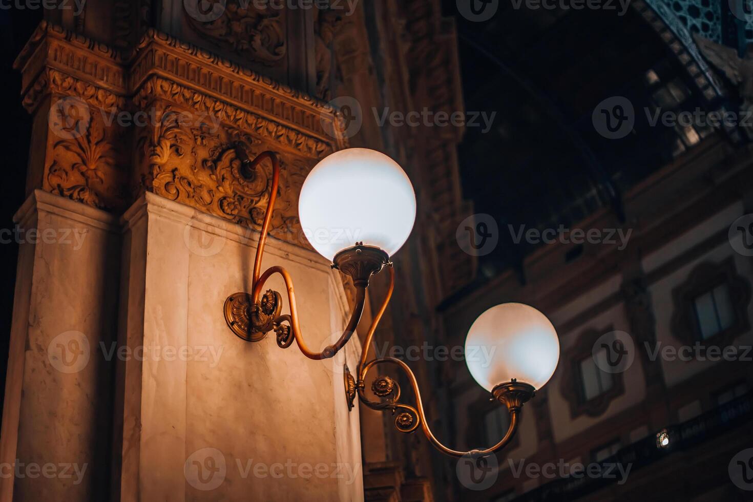 Kerstmis tijd in galleria vittorio emanuele ii. Milaan, Italië foto