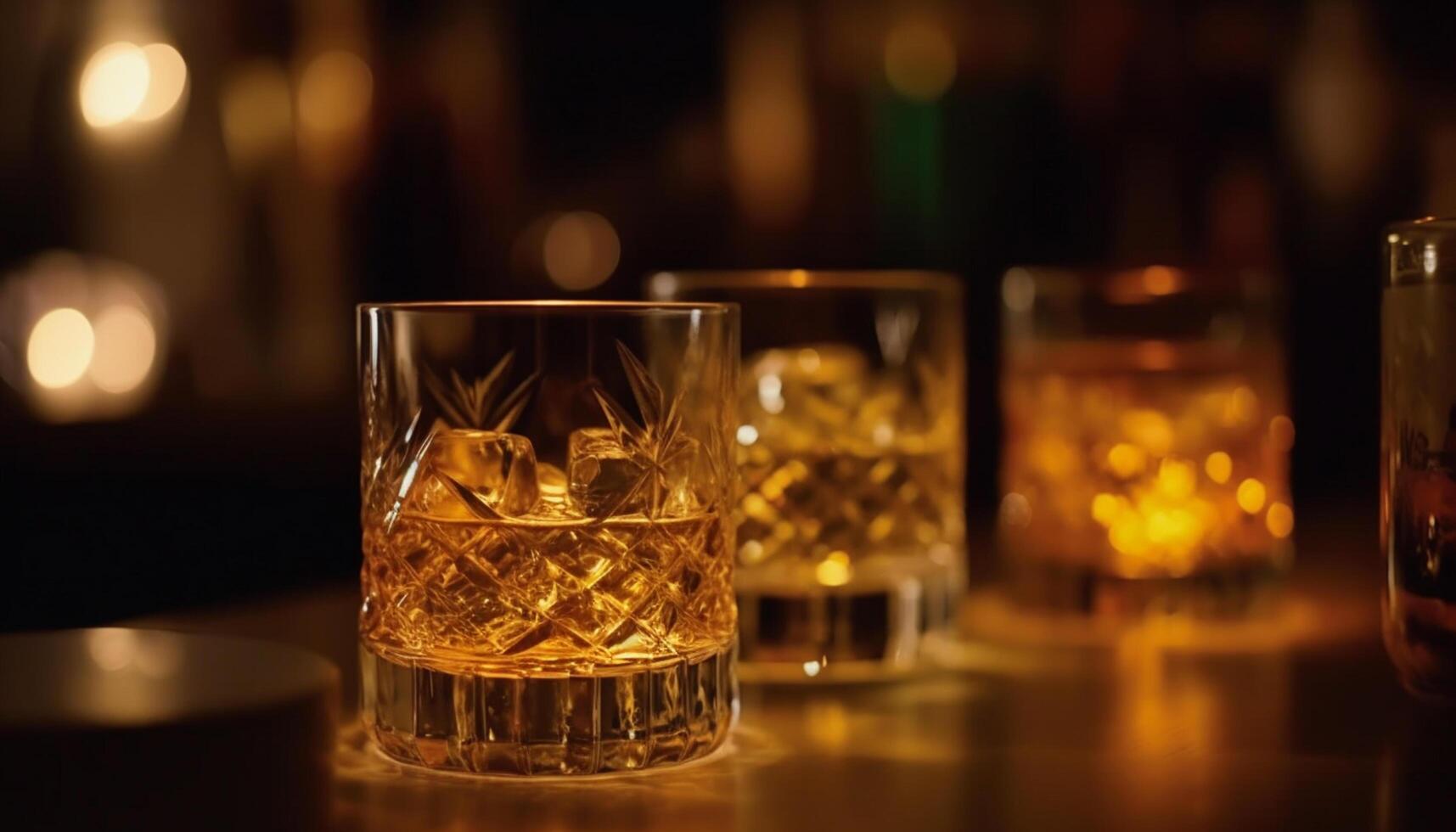 ai gegenereerd luxe cocktail partij, glas weerspiegelt elegantie gegenereerd door ai foto