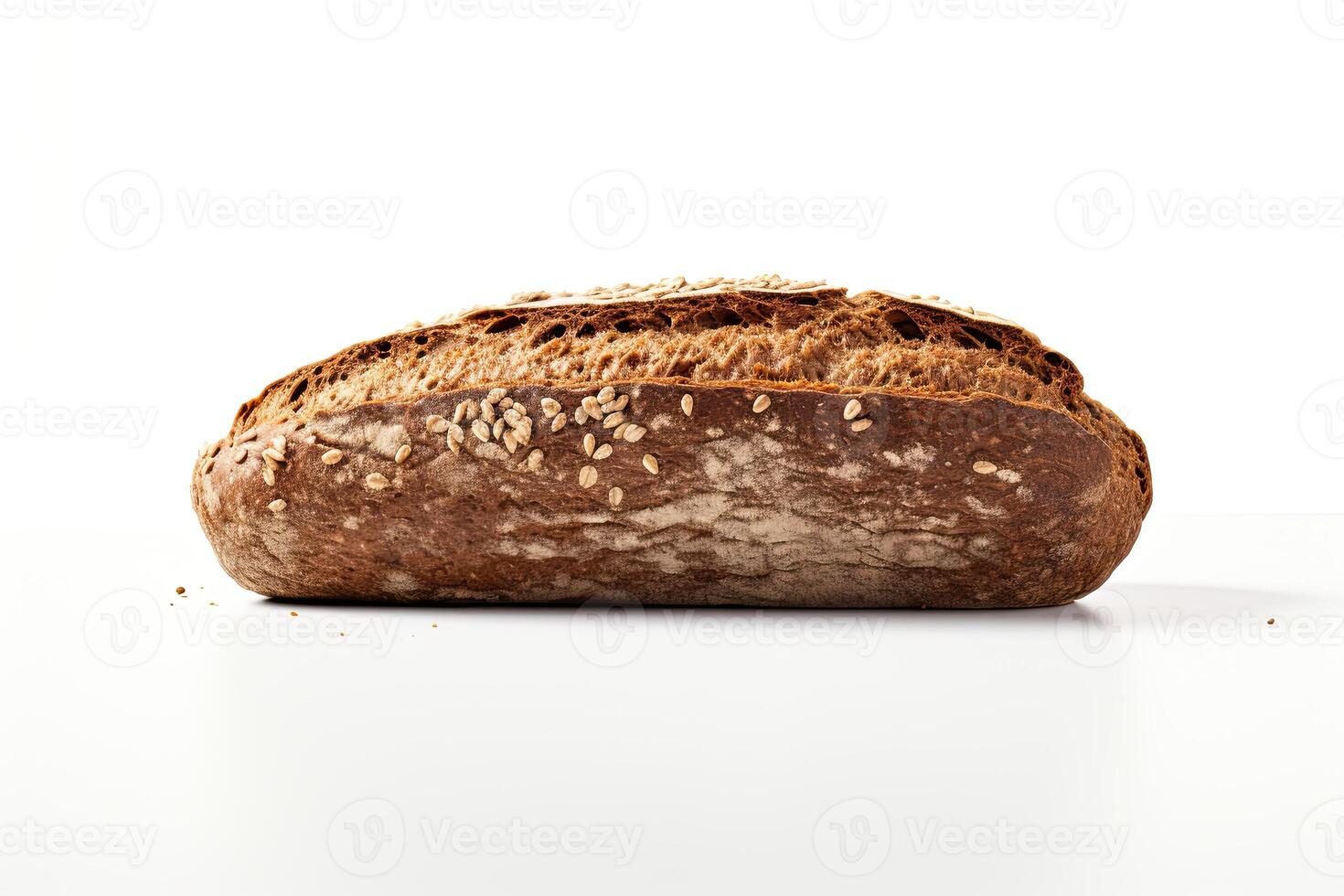 ai gegenereerd rogge brood detailopname foto