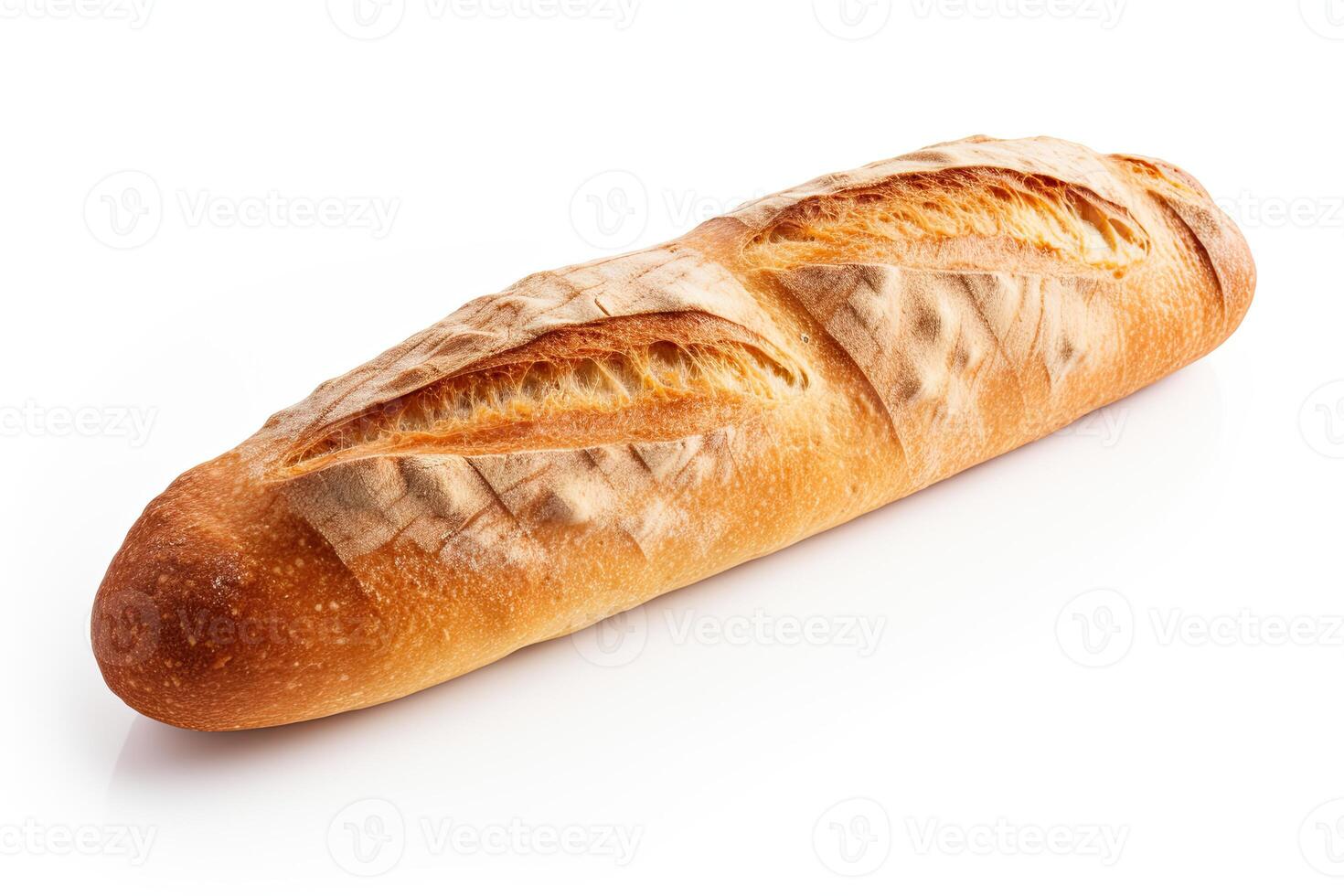 ai gegenereerd Frans brood dichtbij omhoog foto