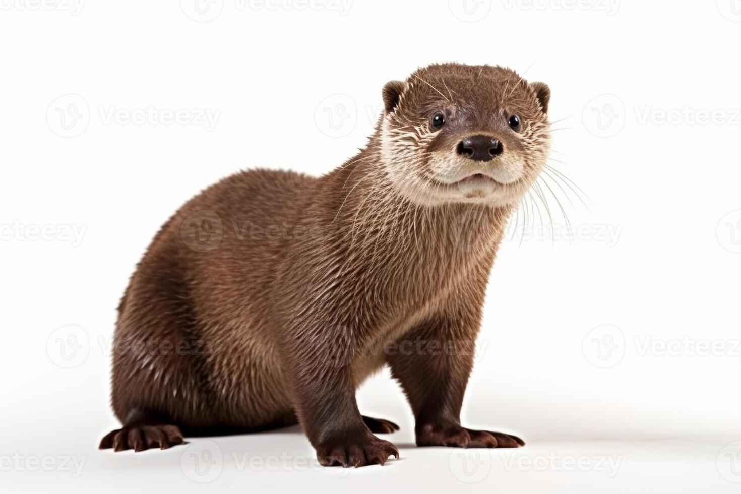 ai gegenereerd schattig Otter clip art foto