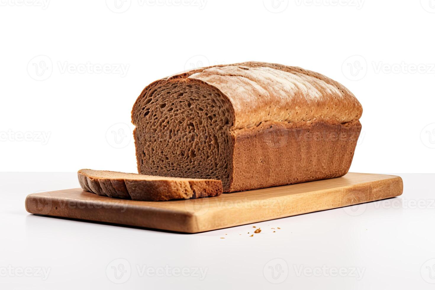 ai gegenereerd rogge brood detailopname foto