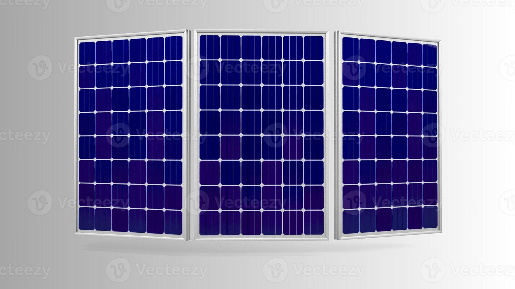 zonne- paneel geïsoleerd Aan wit achtergrond met knipsel pad. zonne- panelen patroon voor duurzame energie. hernieuwbaar zonne- energie. alternatief energie foto