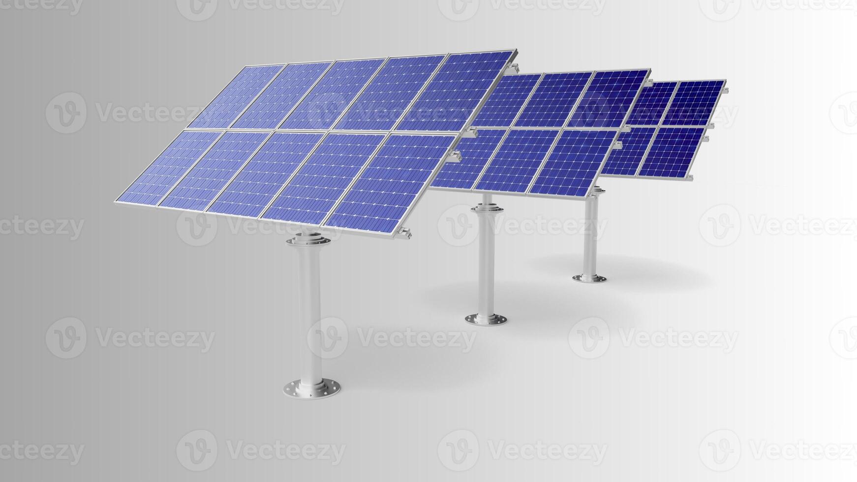 zonne- paneel geïsoleerd Aan wit achtergrond met knipsel pad. zonne- panelen patroon voor duurzame energie. hernieuwbaar zonne- energie. alternatief energie foto